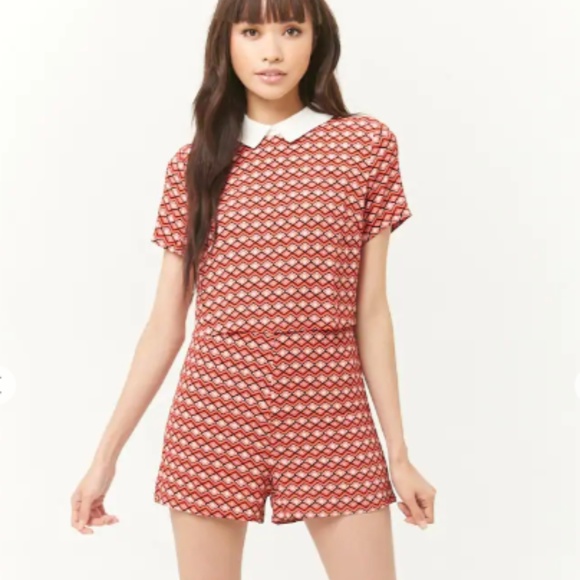 peter pan collar jumpsuit